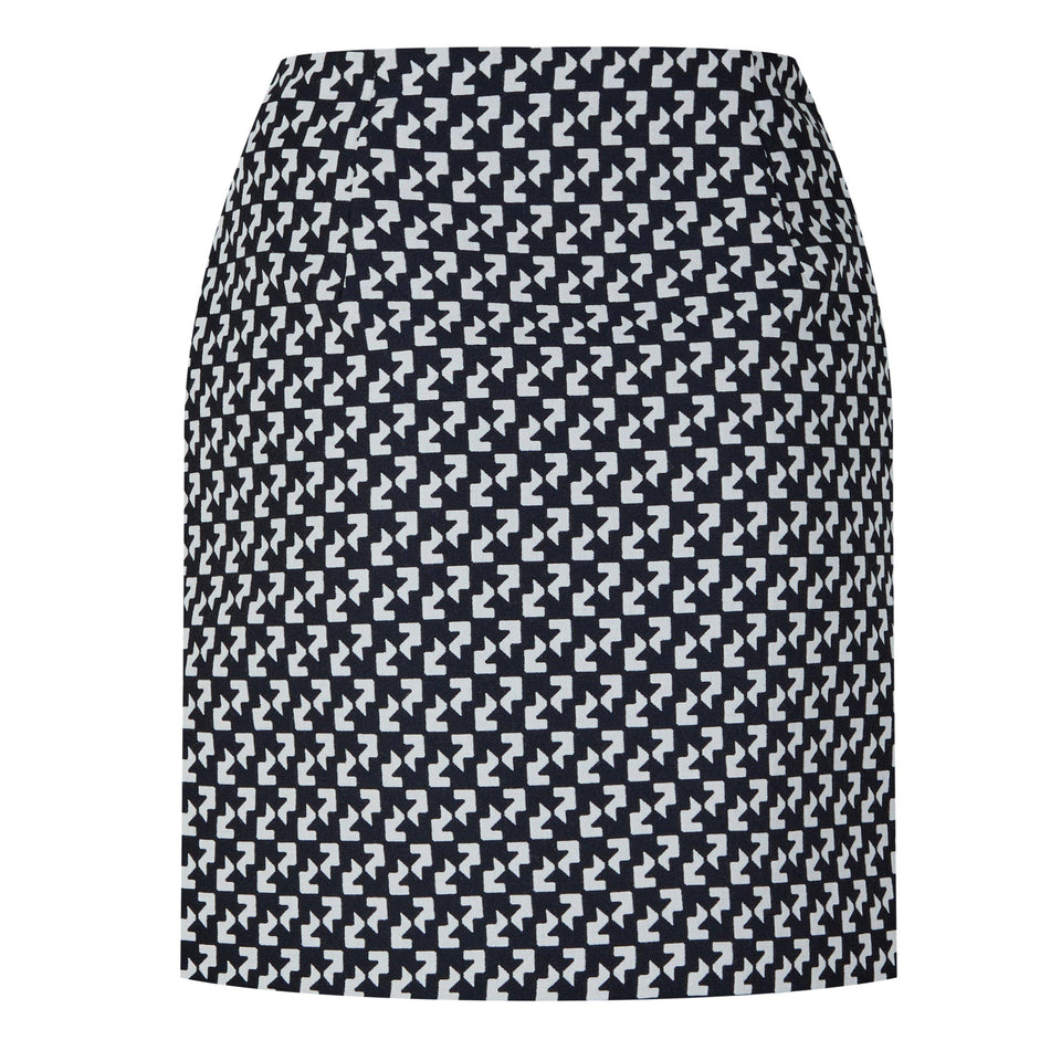 Abstract Wrap Skirt