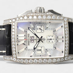 Breitling Bentley Flying BChronograph Limited 50 Diamond / White gold / 57.3x38.5 mm / Papers J4436563/A650