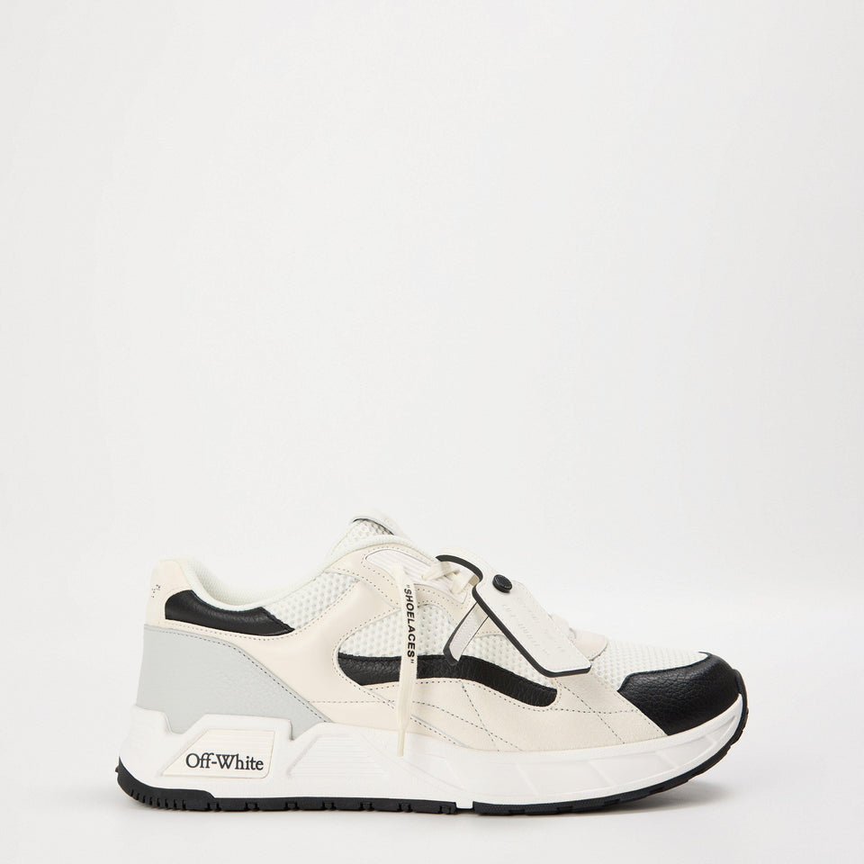 Kick- Panelled Chunky Leather Lace Up Low-Top Trainers