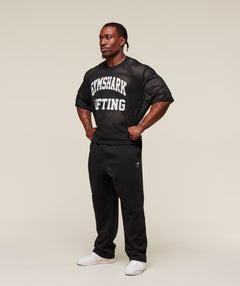 Gymshark Mesh Oversized T-Shirt - Black