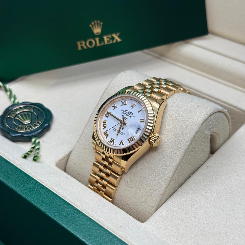 Rolex | Datejust | 279178 | Yellow gold | 28 mm | Yellow gold | White | Automatic