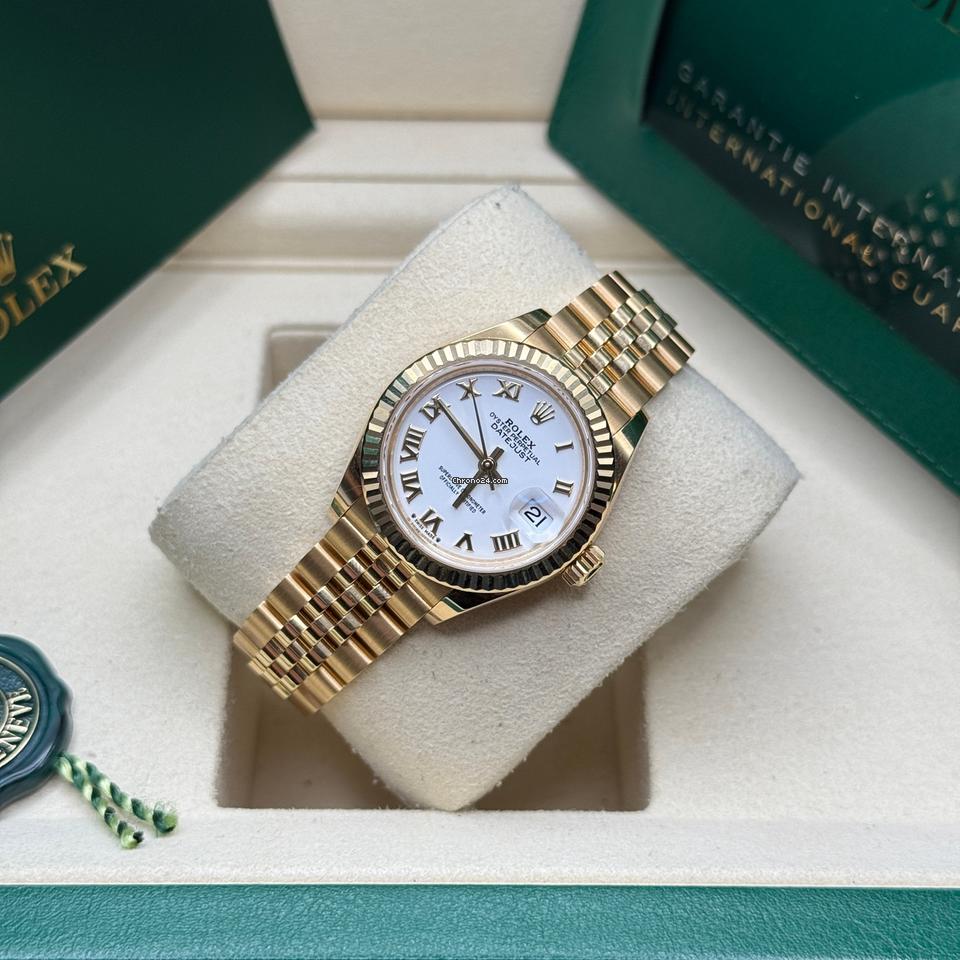 Rolex | Datejust | 279178 | Yellow gold | 28 mm | Yellow gold | White | Automatic