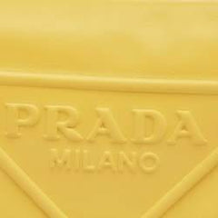 Prada Yellow/Black Leather Triangle Shoulder Bag