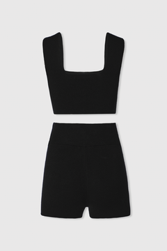 KNIT SQUARE BRALETTE AND BOXER SET