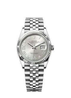 Rolex Oyster Perpetual 36 White Gold Bezel Jubilee Bracelet Full Set