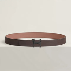 Panache Zebre belt buckle & Reversible leather strap 32 mm