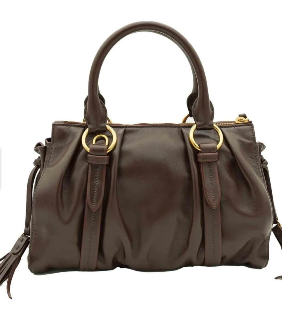 Brown Leather Tote Bag