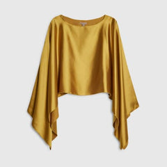 Green Satin Waterfall Cape