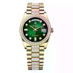 Rolex | Day-Date | 128348RBR-0036 | 36 mm | Green | Automatic