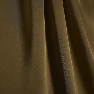 Khaki Pleat Front Blouse