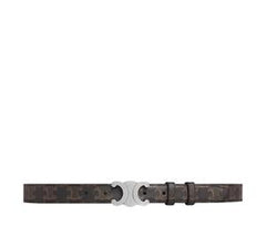 Celine Medium Triomphe Belt In Triomphe Canvas