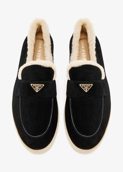 Prada Suede Black loafers