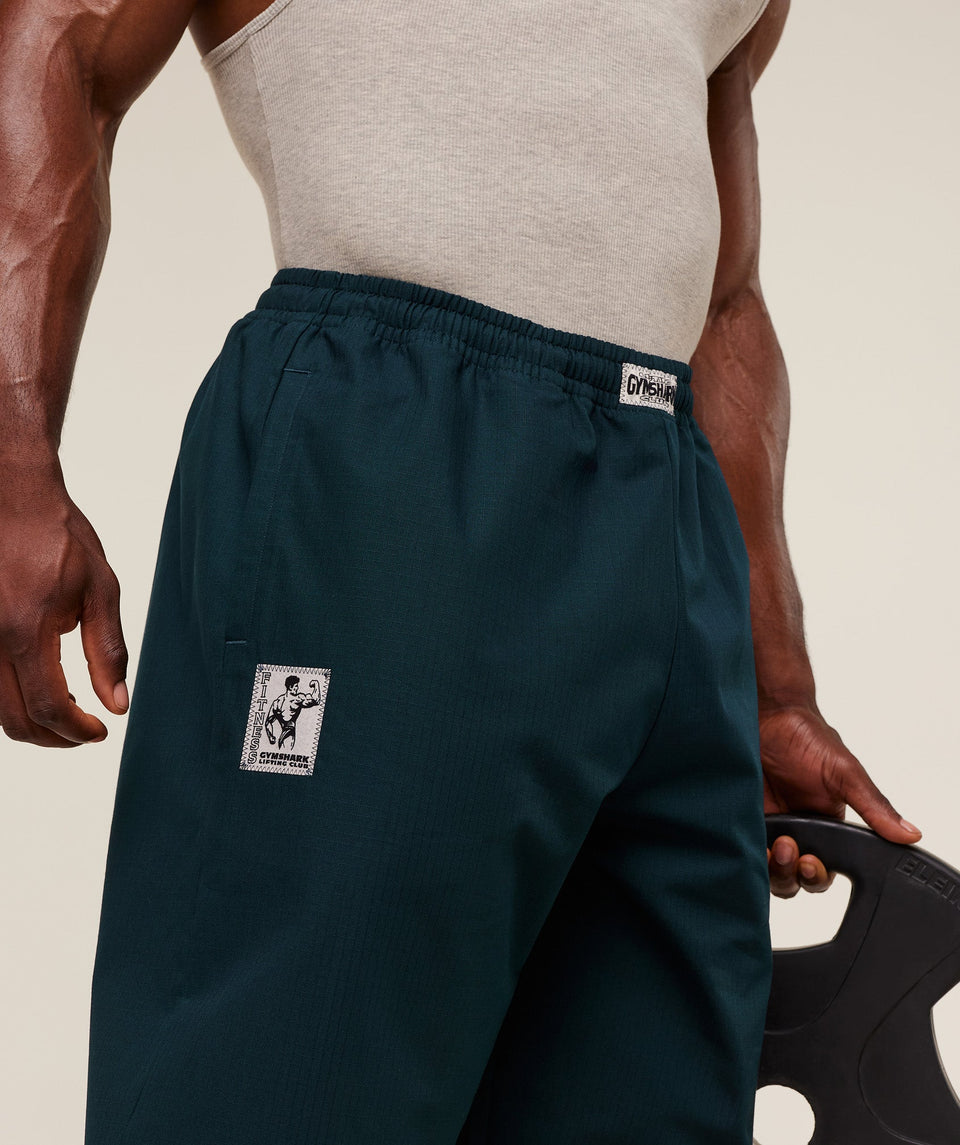 Gymshark Straight Leg Pumper Pants - Deep Petrol Blue