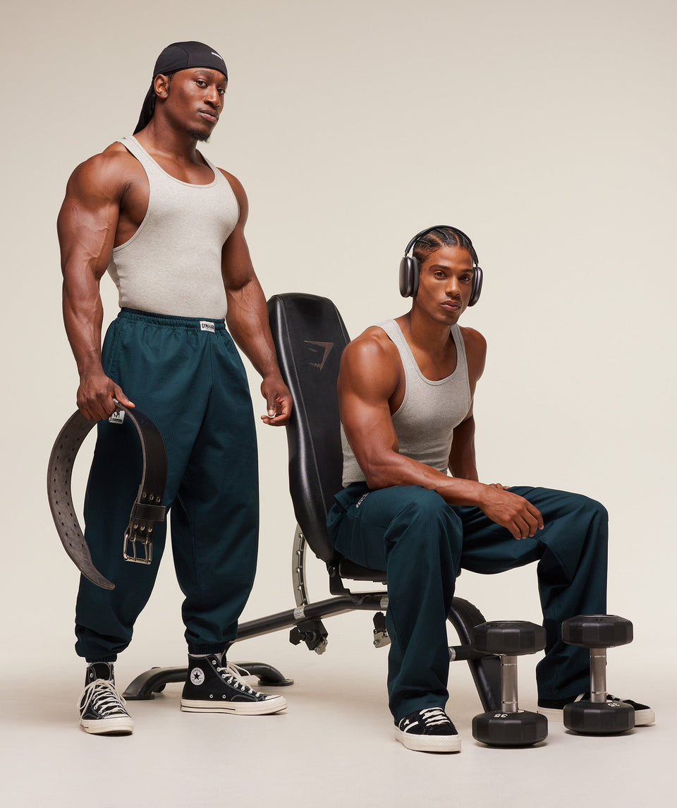 Gymshark Straight Leg Pumper Pants - Deep Petrol Blue