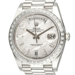 Rolex | Day-Date | 228396TBR | Platinum | 40 mm | Platinum | Meteorite | Automatic