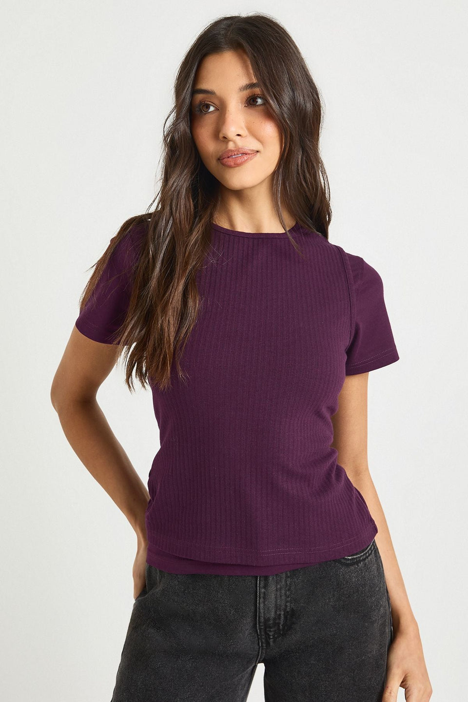 Rib Double Layer Racer Cap Sleeve Top