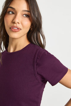 Rib Double Layer Racer Cap Sleeve Top