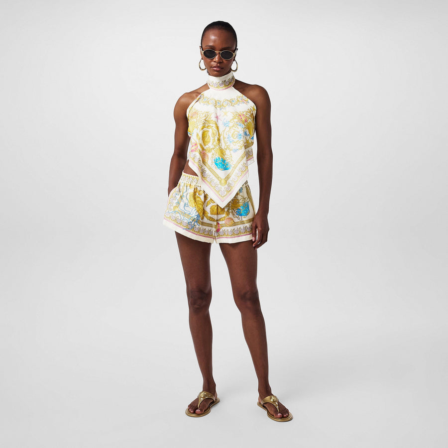 Adjustable Drawstring Beach Shorts