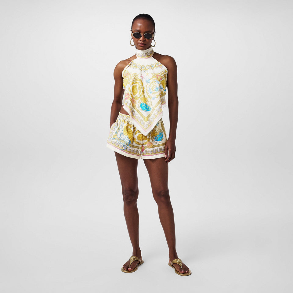 Adjustable Drawstring Beach Shorts