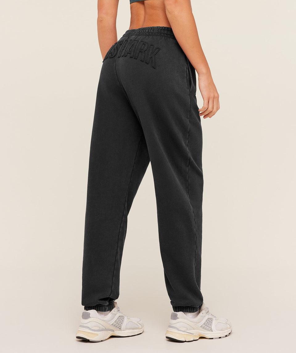 Gymshark Power Washed Cuff Joggers - Black/Acid Wash