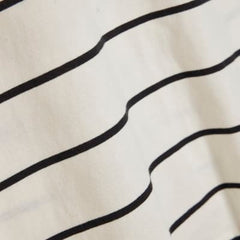 Cream Striped Grown On Sleeve T-shirt