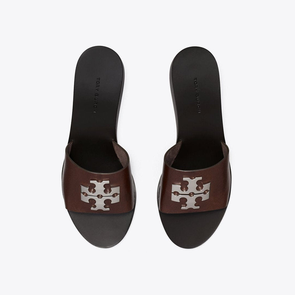 Tory Burch Charlie Cuoio Wedge T MORO