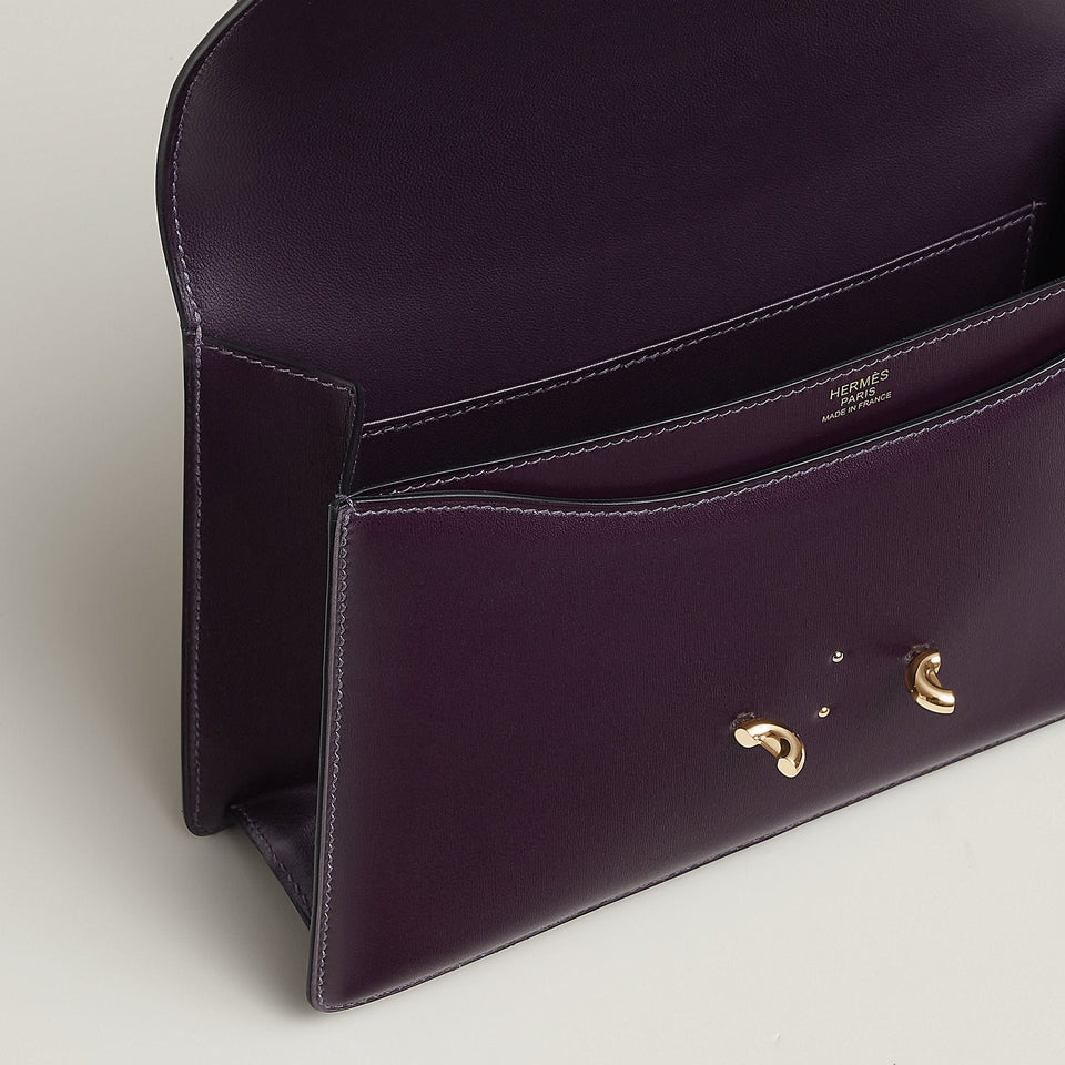 Hermes Fonsbelle Chaine Bag Raisin