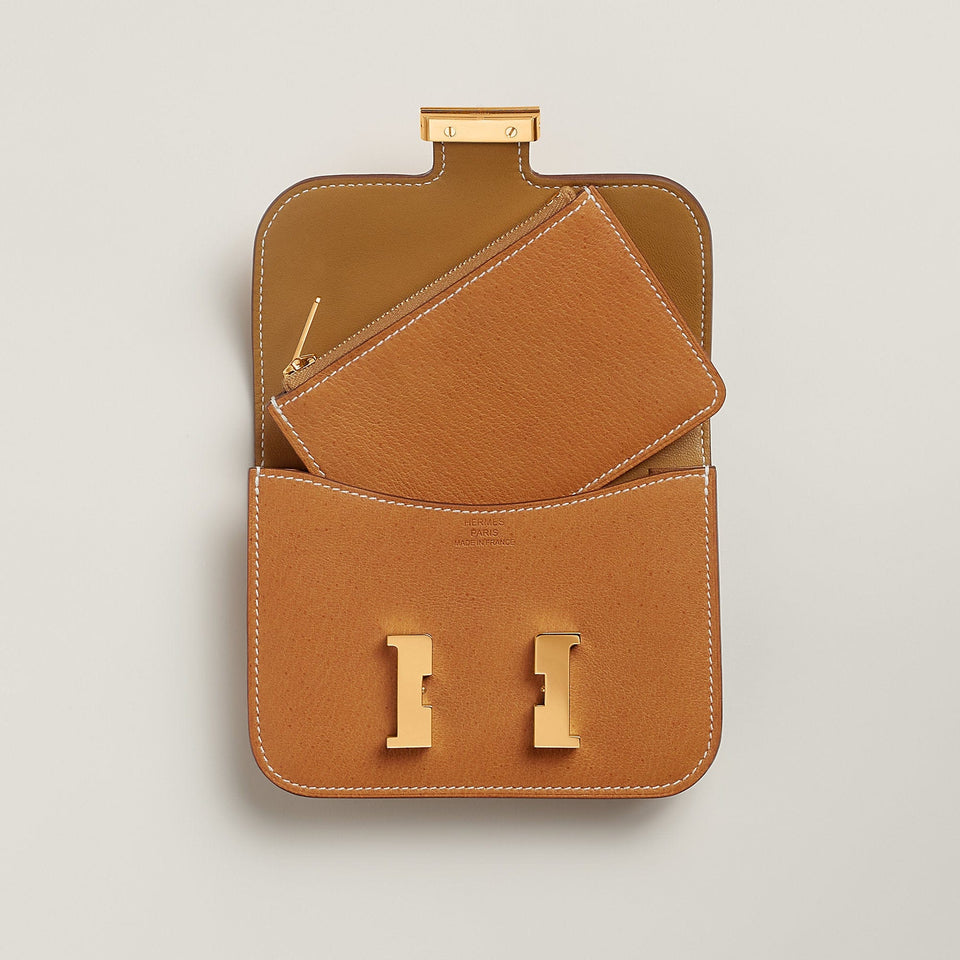 Hermes Constance Slim Wallet Navy