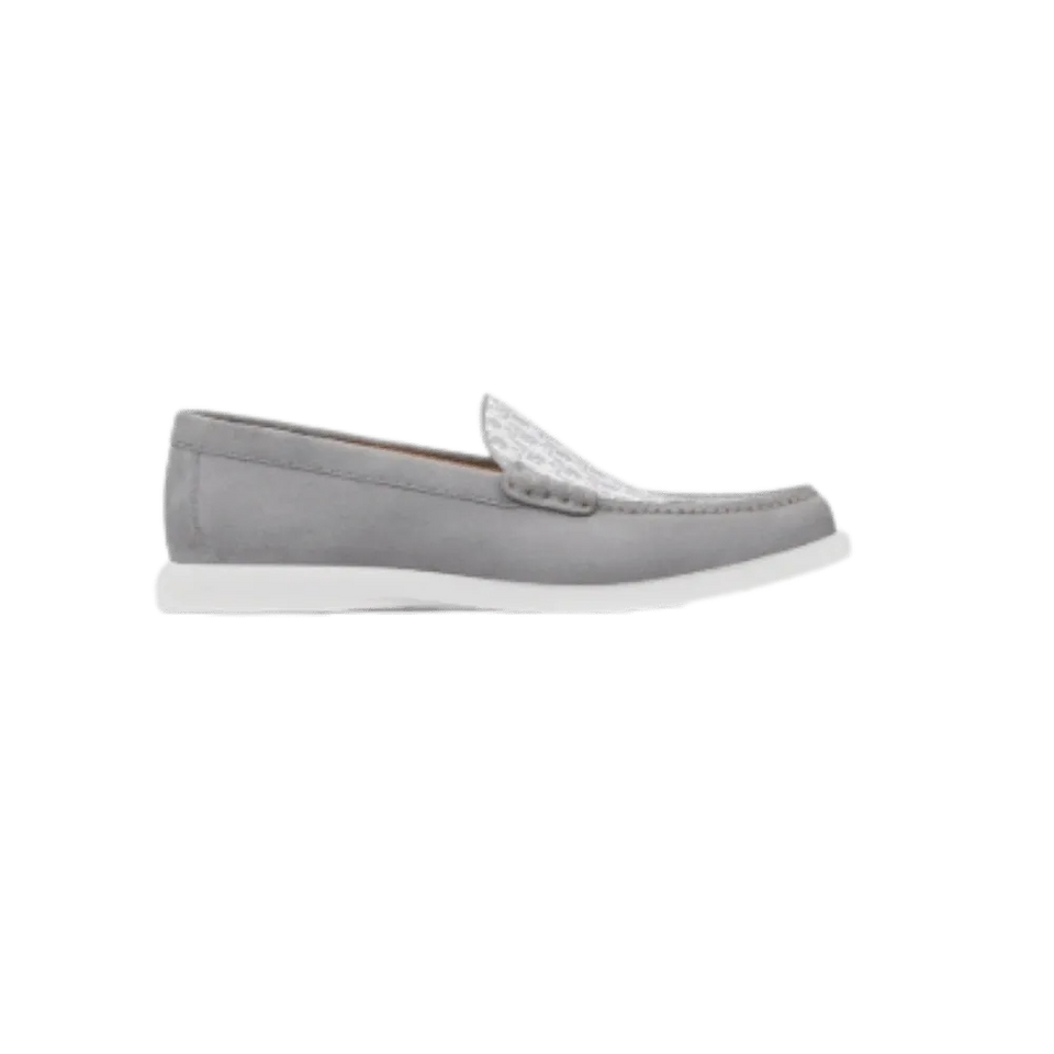 Dior Granville Loafer Dior Gray Suede and Dior Oblique Jacquard