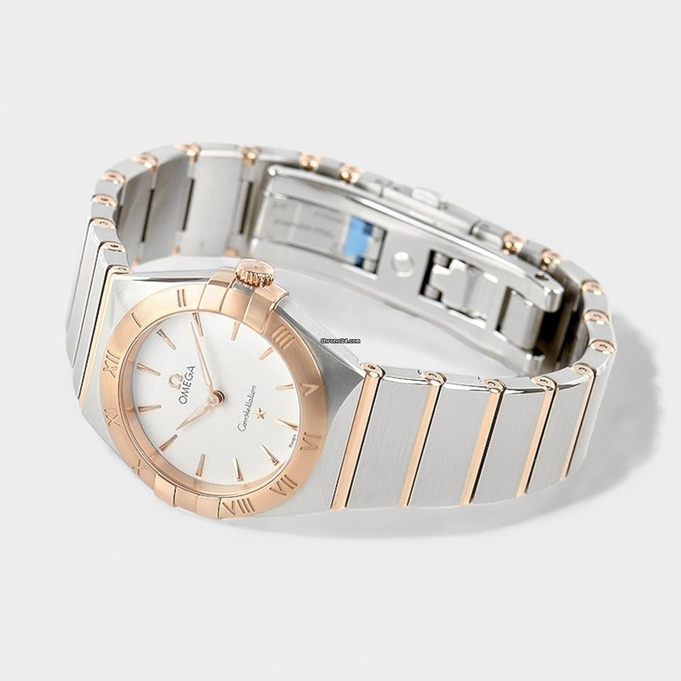 Omega Constellation Steel&Red gold / 28 mm / Box&Papers / 131.20.28.60.02.001