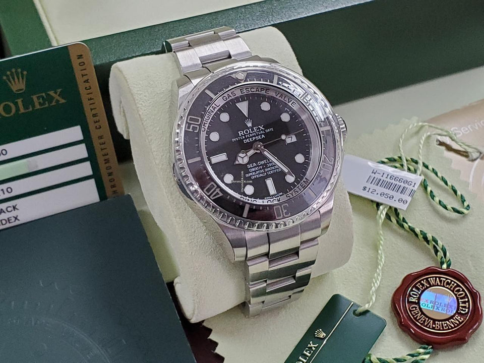 Rolex DEEPSEA SEA-DWELLER Submariner Date MK1 Black 1st Edition Full Set Box Papers Tags