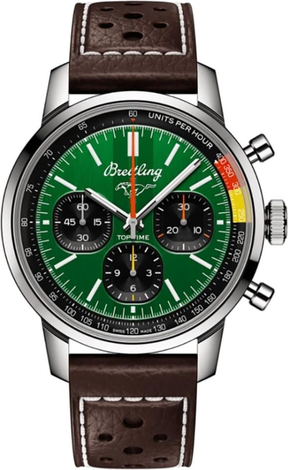 Breitling Top Time B01 Ford Mustang Automatic Men's Watch AB01762 A1 L1 X1 Complete Set