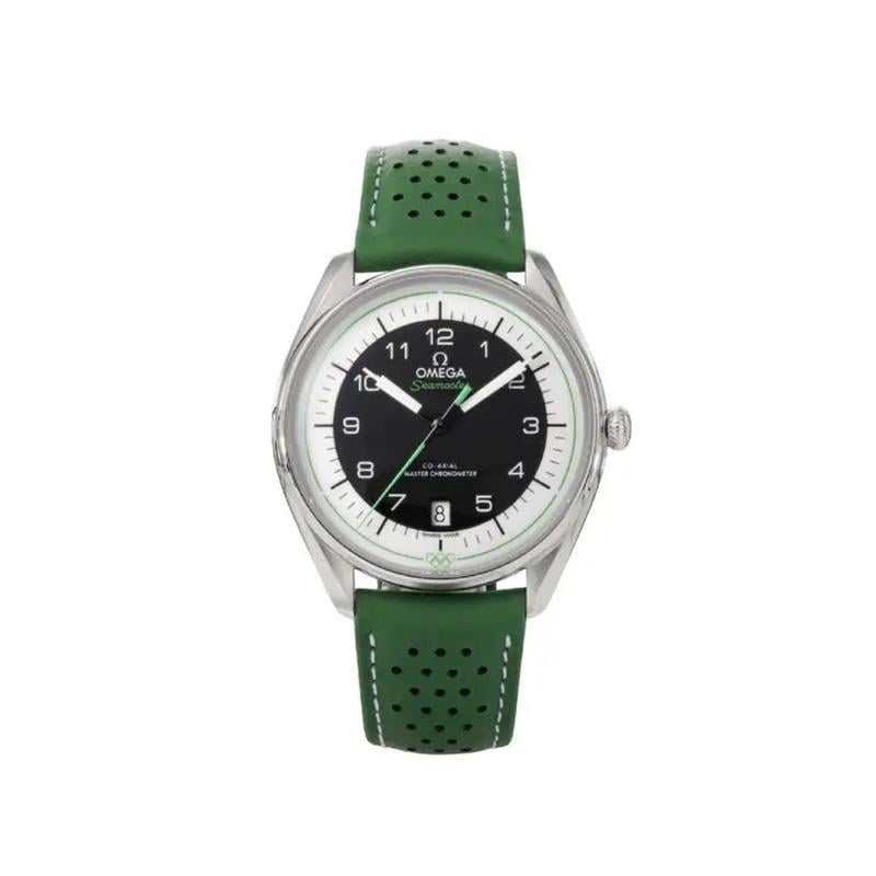 Omega Seamaster Olympic Official Timekeeper steel on leather strap 522.32.40.20.01.005