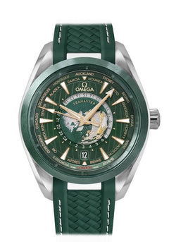 Omega Seamaster Aqua Terra 150 M 43mm Steel Case Green Dial Rubber strap 220.32.43.22.10.001 NEW - Warranty start: 2026