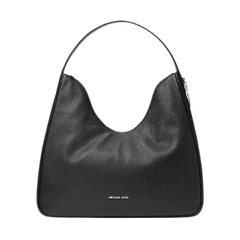 Michael Kors Nayla Medium Woven Shoulder Bag Black