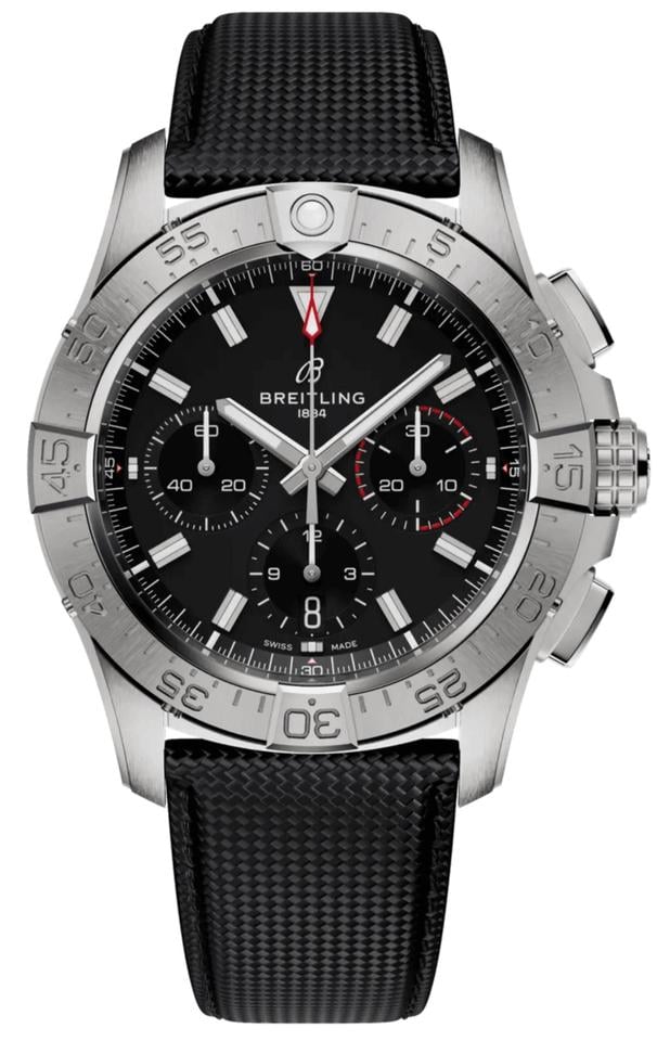Breitling Avenger B01 Chronograph 42mm Black Dial Stainless Steel Men's Watch AB0146101 B1 X1 Complete Full Set