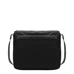 Re-Nylon Recycled Polyamide Shoulder Bag - Nero