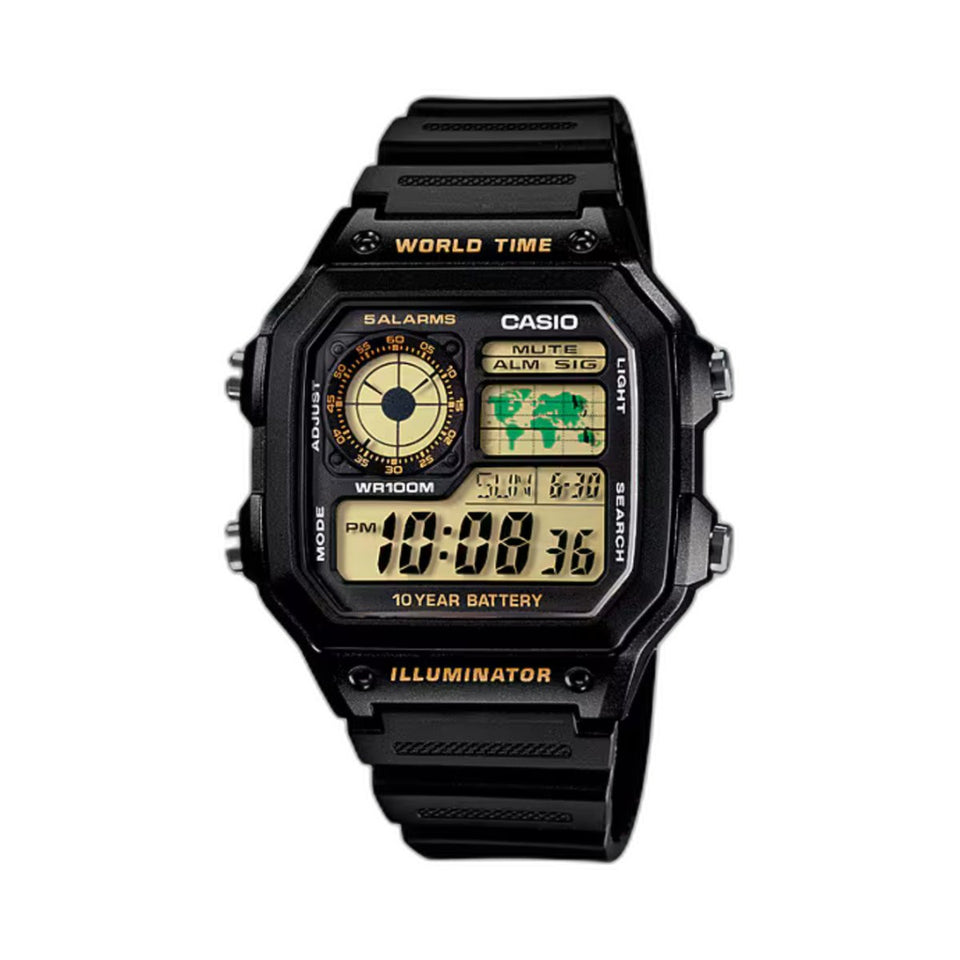 CASIO YOUTH AE-1200 series AE 1200WH 1BV D098