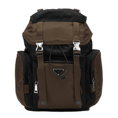 Re-Nylon Recycled Polyamide Backpack - Black / Burnt
