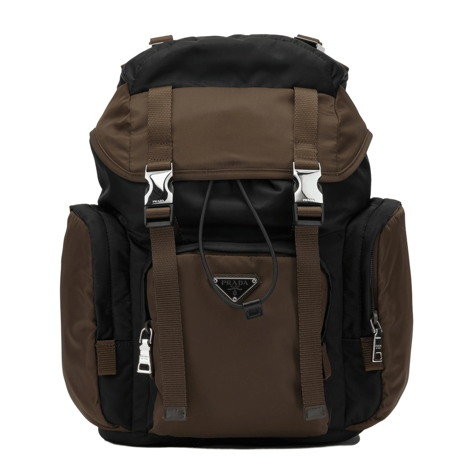 Re-Nylon Recycled Polyamide Backpack - Black / Burnt