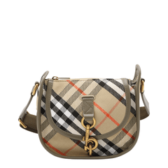 B Clip Mini Water-Repellent Canvas Crossbody Bag - Sand