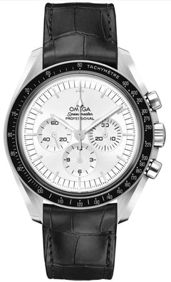 Omega Speedmaster Professional Moonwatch18k White Gold Silver Dial Watch 310.63.42.50.02.001 Complete Full Set