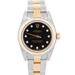 Rolex | Oyster Perpetual | 76193 | Gold/Steel | 24 mm | Black | Automatic