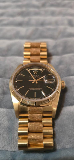 Rolex | Day-Date | 18248 | Yellow gold | 36 mm | Yellow gold | Black | Automatic