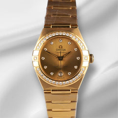 Omega Constellation29mm Constellation 18 K Yellow Gold Diamond Dial Watch 131.55.29.20.58.001