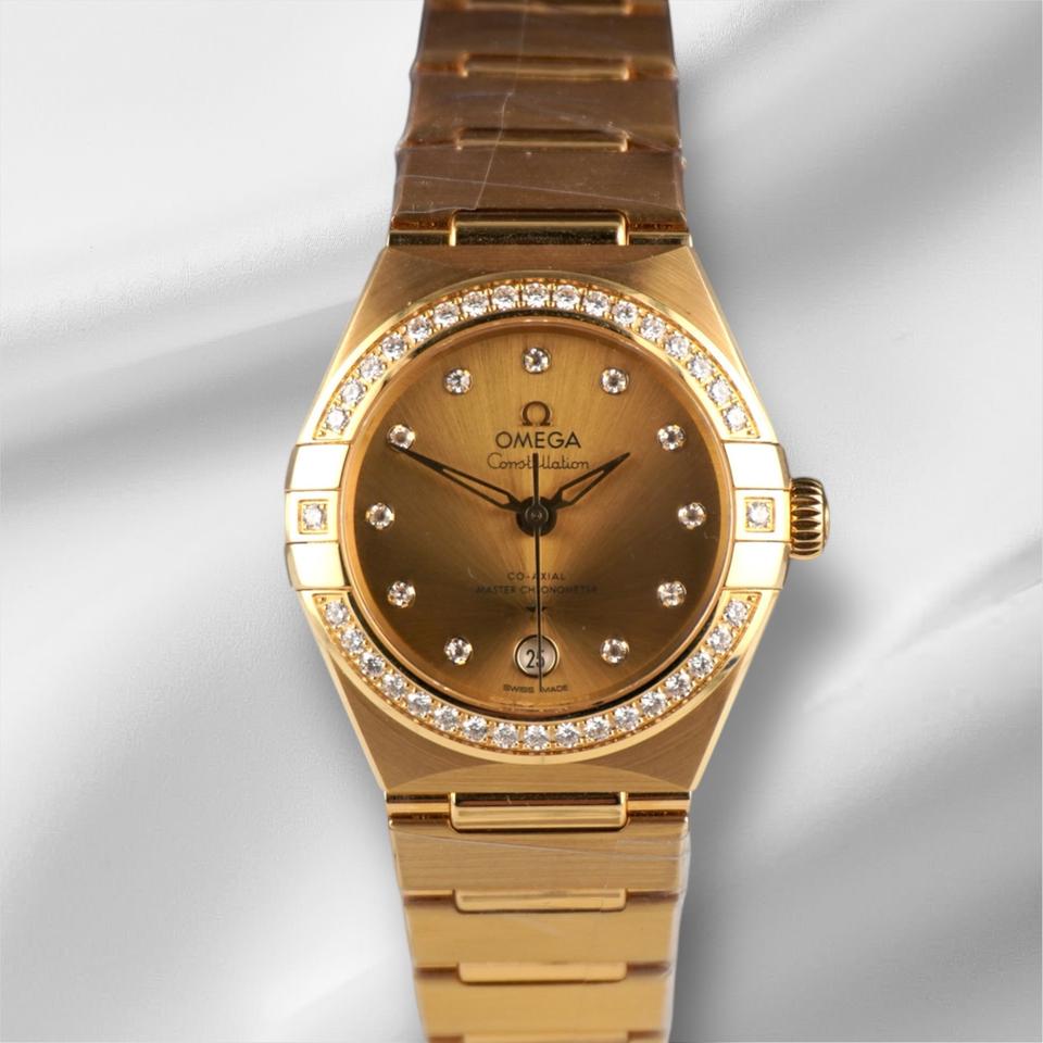 Omega Constellation29mm Constellation 18 K Yellow Gold Diamond Dial Watch 131.55.29.20.58.001