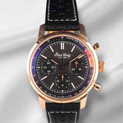 Breitling Top Time41mm Top Time B01 Rose Gold Leather Strap Men's Watch RB0176