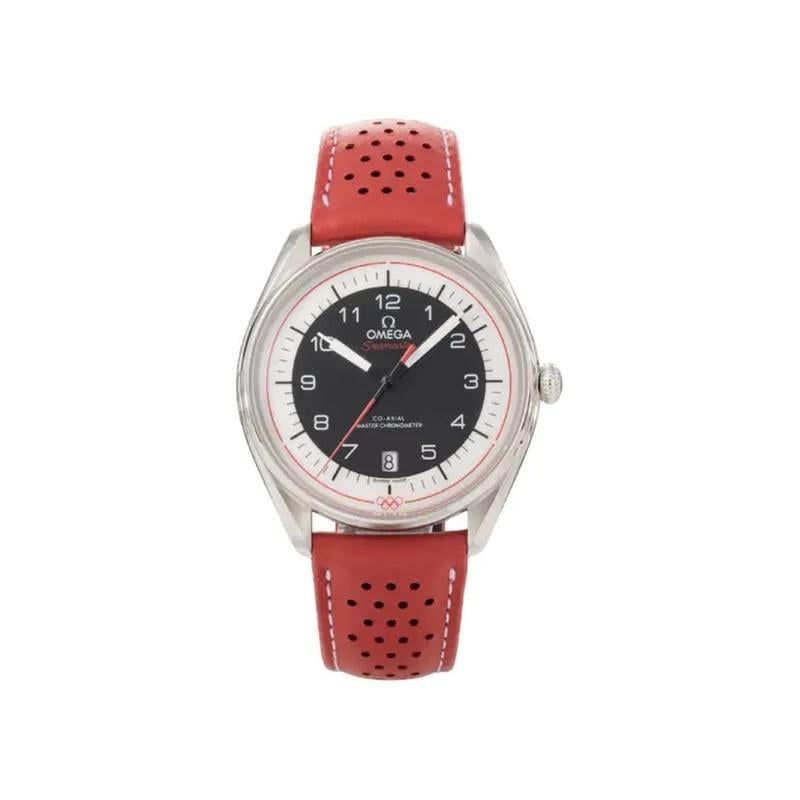 Omega Seamaster Olympic Official Timekeeper steel on leather strap 522.32.40.20.01.004
