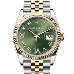 Rolex | Datejust | Rolex Datejust 36 Green Dial 126233 | Gold/Steel | 36 mm | Gold/Steel | Green | Automatic