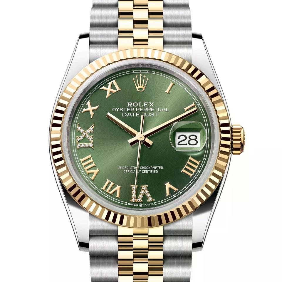 Rolex | Datejust | Rolex Datejust 36 Green Dial 126233 | Gold/Steel | 36 mm | Gold/Steel | Green | Automatic